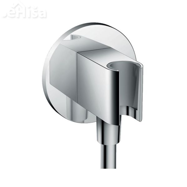 Stenski priključek z držalom za tuš cev FixFit S krom HANSGROHE 26487000
