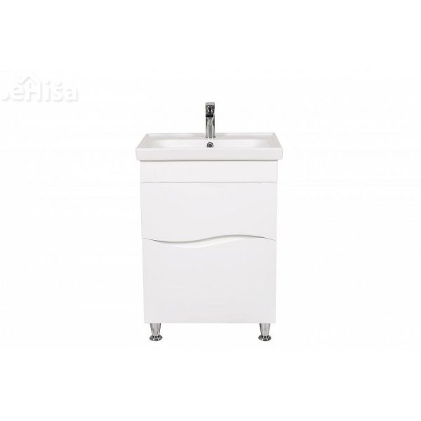 Talna omarica z umivalnikom Alfa 60 cm bela AQUA RODOS
