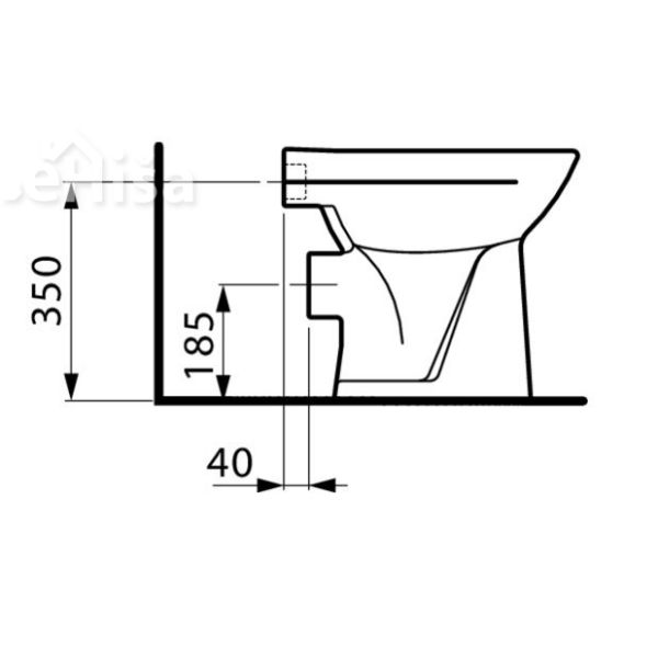 Talna WC školjka PRO LAUFEN 821956
