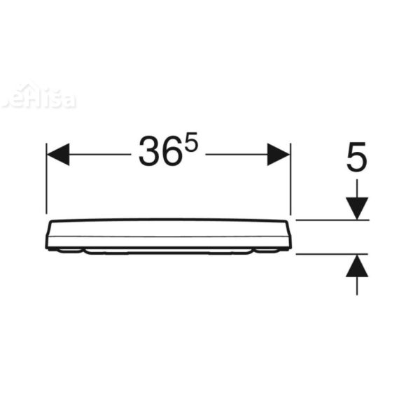 Tanka hitrosnemljiva WC deska s počasnim zapiranjem ICON GEBERIT 500.835.01.1
