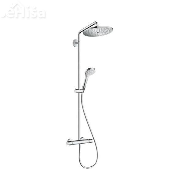 Termostatski tuš set z nadglavno prho Croma Select S 280 krom HANSGROHE 26794000
