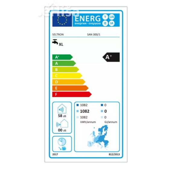 Toplotna črpalka za sanitarno vodo SAN 300/1 SELTRON TCOESAN3001
