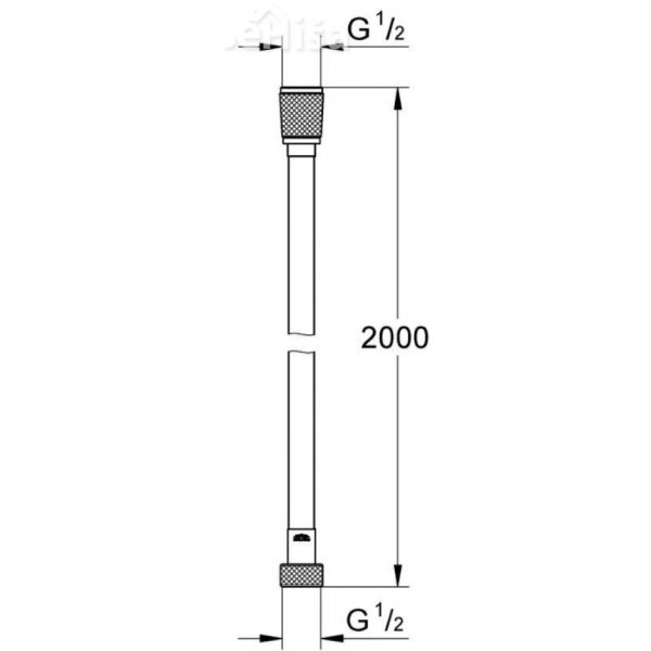 Tuš cev SilverFlex 200 cm GROHE 27137000
