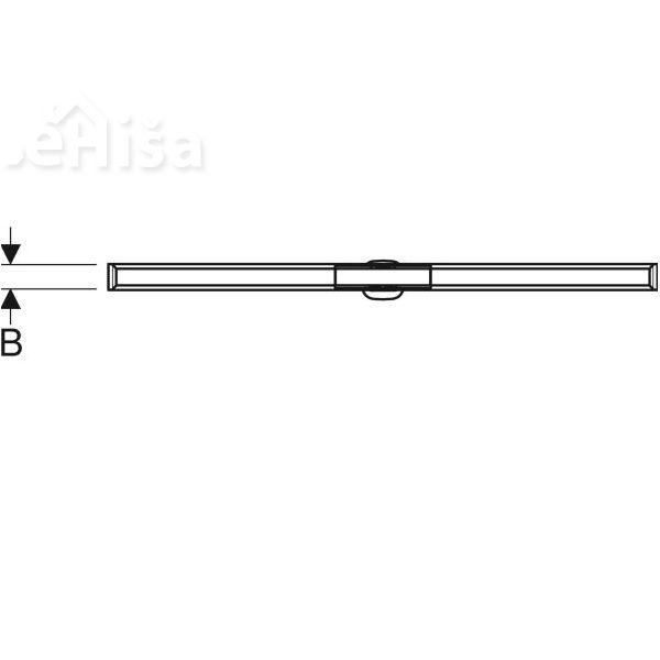 Tuš kanaleta CleanLine20 prilagodljiva 30-130 cm ščetkano nerjavno jeklo-poliran rob GEBERIT 154.451.KS.1
