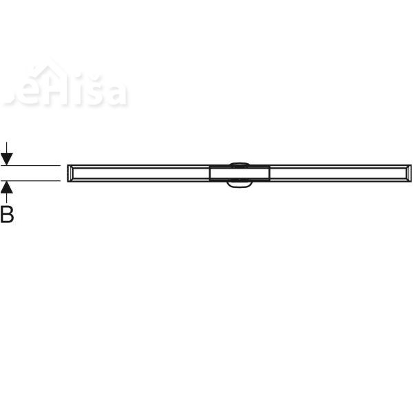 Tuš kanaleta CleanLine20 prilagodljiva 30-90 cm ščetkano nerjavno jeklo-poliran rob GEBERIT 154.450.KS.1

