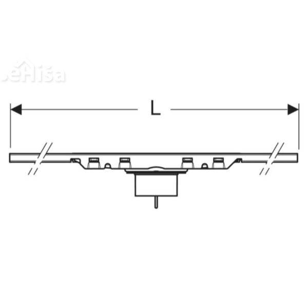 Tuš kanaleta CleanLine50 nerjavno jeklo 30-90 cm GEBERIT 154.446.KS.2
