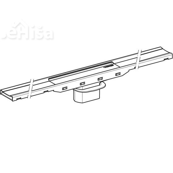 Tuš kanaleta CleanLine80 30-90 cm ščetkano nerjavno jeklo GEBERIT 154.440.KS.1
