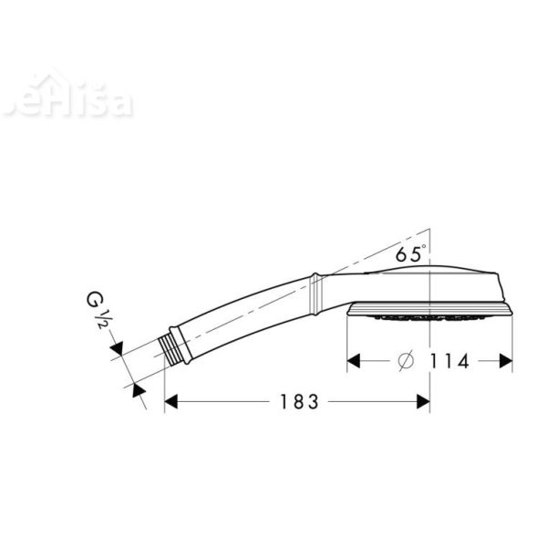 Tuš ročka Croma 100 Classic krom HANSGROHE 28539000
