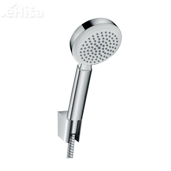 Tuš ročka Crometta 100 s tuš cevjo 125 cm bela-krom HANSGROHE 26664400
