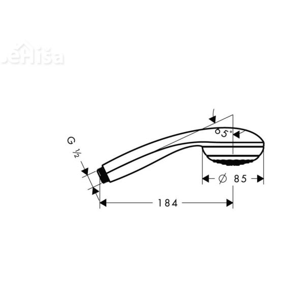 Tuš ročka Crometta 85 krom HANSGROHE 28585000
