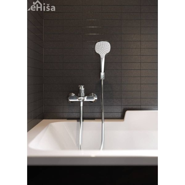 Tuš ročka Raindance Croma Select E s tuš cevjo 160 cm bela-krom HANSGROHE 26412400
