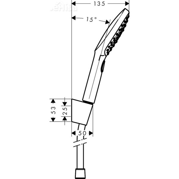 Tuš ročka Raindance Select E 120 s tuš cevjo 160 cm krom HANSGROHE 26720000
Tuš ročka Raindance Select E 120 s tuš cevjo 160 cm krom HANSGROHE 26720000
