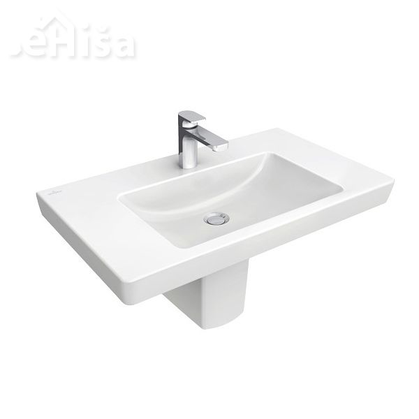 Umivalnik brez preliva SUBWAY 2.0 VANITY 80x47 cm white alpin VILLEROY & BOCH
