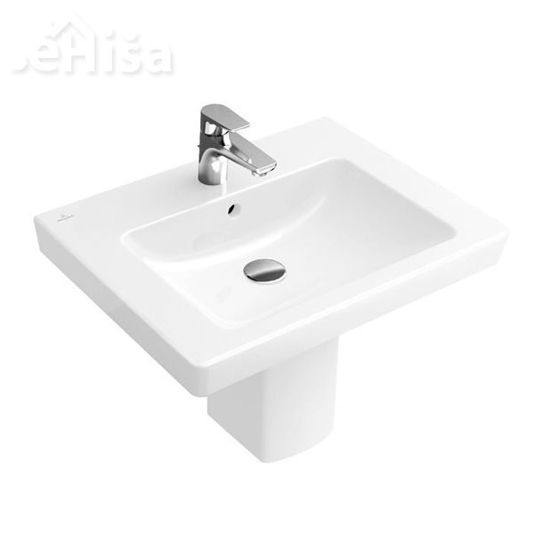 Umivalnik z luknjo za armaturo in prelivom SUBWAY 2.0 VANITY VILLEROY & BOCH
