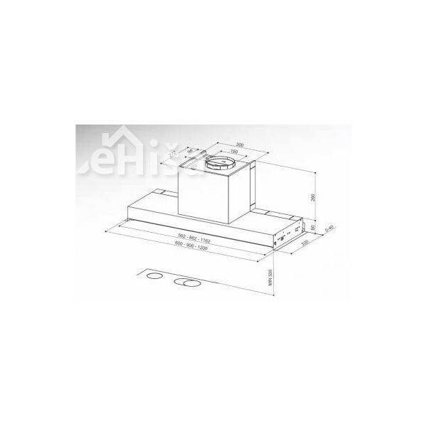 Vgradna kuhinjska napa IN-NOVA SMART X A90 FABER 7612985606509
