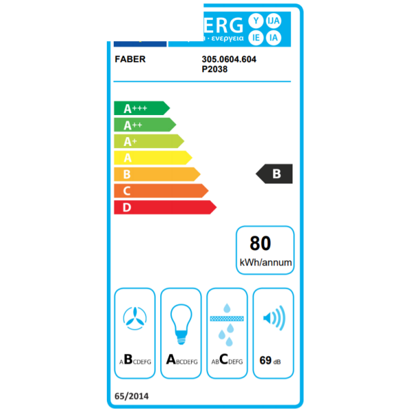 Vgradna kuhinjska napa INKA LUX SMART EV8 LED X A70 FABER 7612985778695
