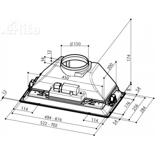 Vgradna kuhinjska napa INKA SMART HC X A52 FABER 7612985764247
