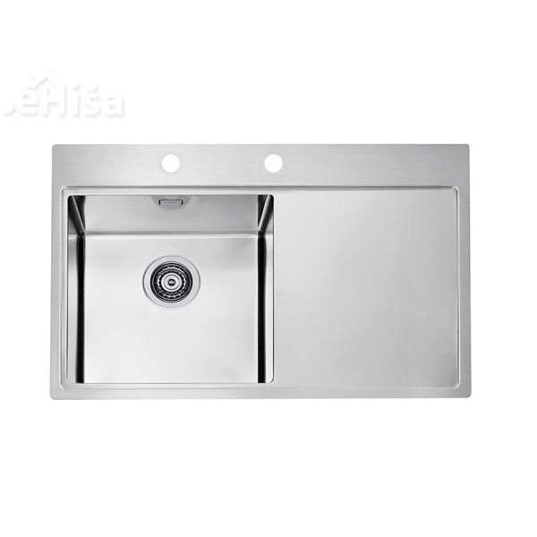 Vgradno kuhinjsko pomivalno korito PURE 40 inox 790x525 mm z sifonom ALVEUS 1103610
