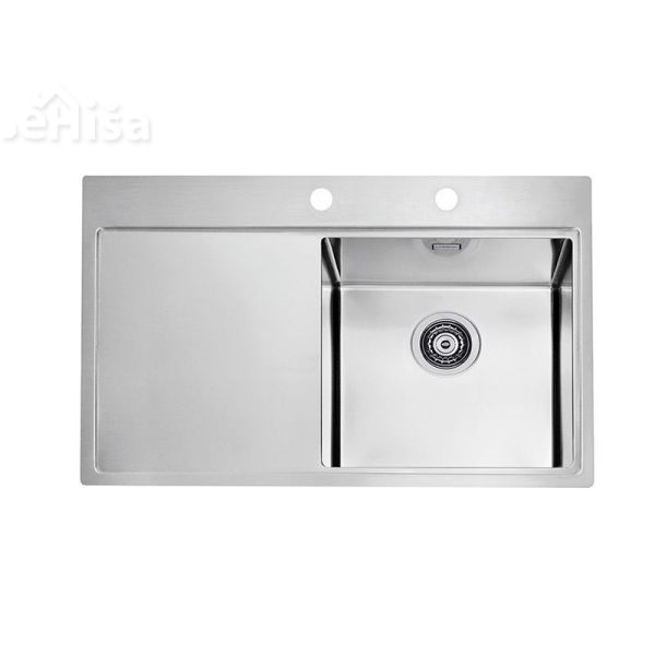 Vgradno kuhinjsko pomivalno korito PURE 40 inox 790x525 mm z sifonom ALVEUS 1103651
