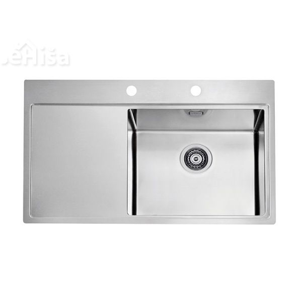 Vgradno kuhinjsko pomivalno korito PURE 50 inox 860x525 mm z sifonom ALVEUS 1103653
