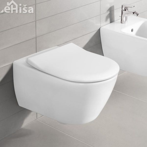 Viseča brezrobna WC školjka SUBWAY 2.0 white alpin VILLEROY & BOCH
