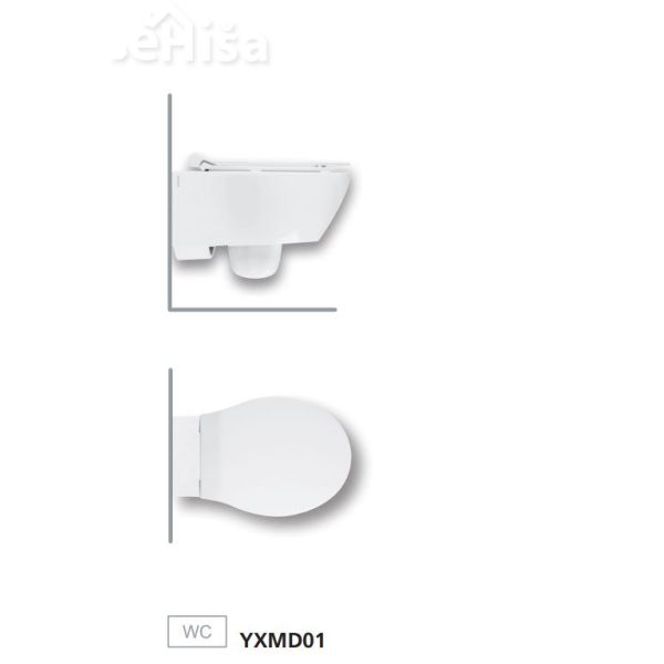 Viseča WC školjka NIDO brez stranskih lukenj HATRIA YXMD01
