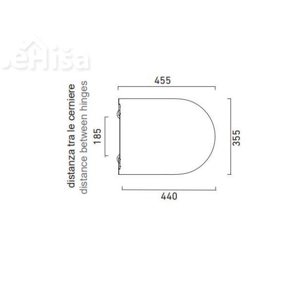 WC deska z počasnim zapiranjem Sfera CATALANO 0551300001
