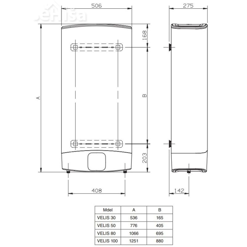 bojler 50L ARISTON VLS EVO PLUS 50