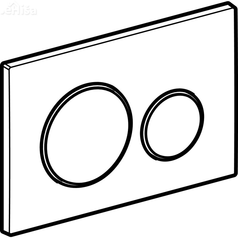 Aktivirna tipka za dvokoličinsko splakovanje Sigma20 črna-sijajni krom-črna GEBERIT 115.882.KM.1
