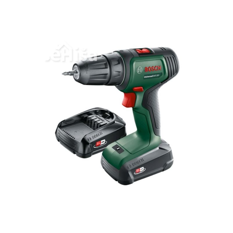 Akumulatorski vijačni vrtalnik UniversalDrill 18V 2x1,5Ah z kovčkom BOSCH 06039D4002
