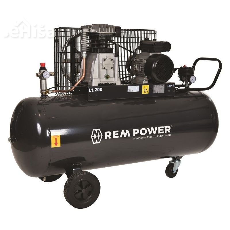 Batni kompresor E 401 9/200 230V 200l REM POWER 9040120009
