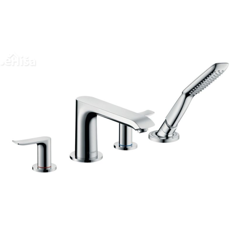 Dvoročna armatura za kopalno kad 4 luknje Metris krom HANSGROHE 31442000
