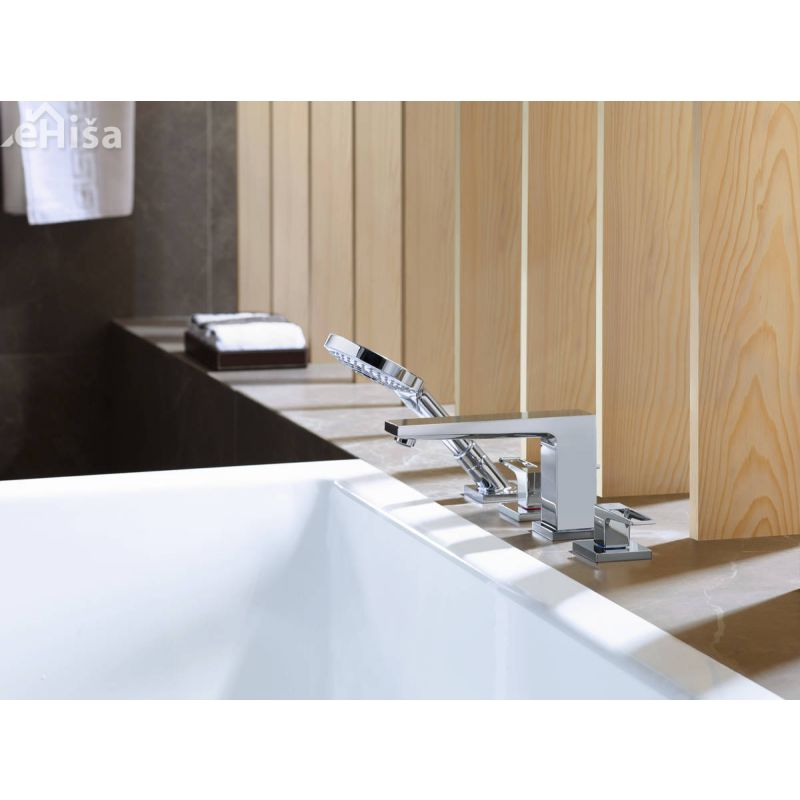 Dvoročna armatura za kopalno kad 4 luknje Metropol krom HANSGROHE 74552000
