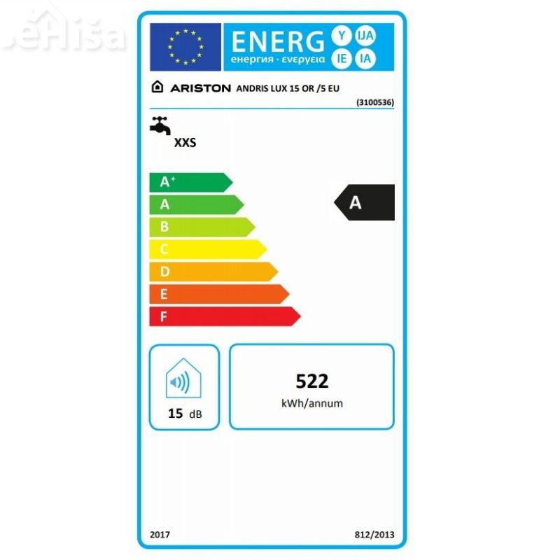 Električni grelnik vode 15L Andris Lux 15 OR /5 EU ARISTON 3100536
