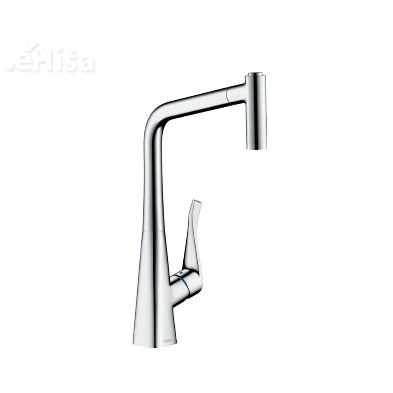 Enoročna izvlečna kuhinjska armatura M7116-H320 krom HANSGROHE 73801000
