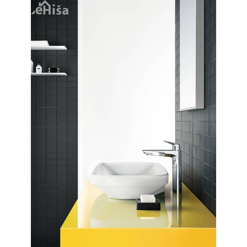 Enoročna umivalniška armatura Logis 190 brez zgornjega dela sifona krom HANSGROHE 71091000
