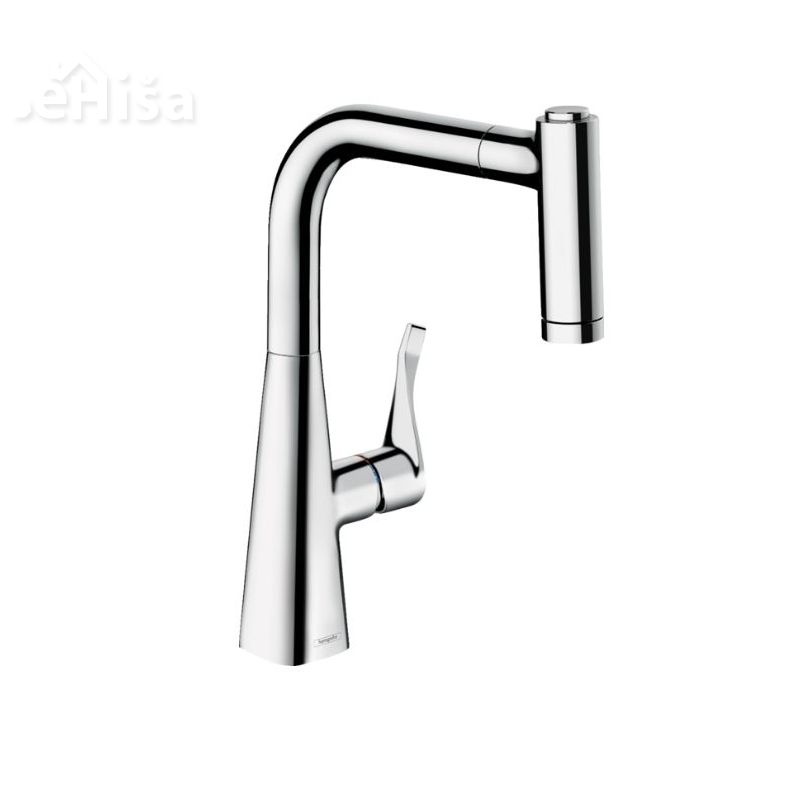 Izvlečna enoročna kuhinjska armatura Metris 220 krom HANSGROHE 14834000
