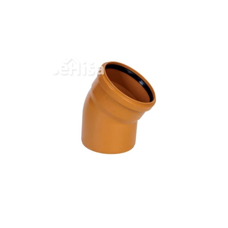 Koleno cevi za kanalizacijo PVC UK KGB 250/15 st
