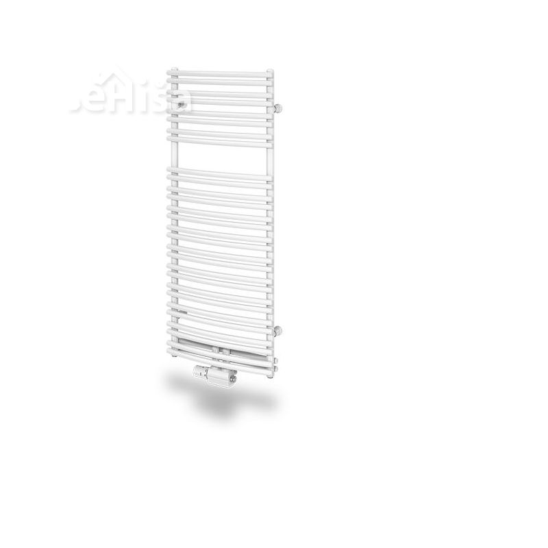 Kopalniški radiator rondo 500 x 1150 mm krom sredinski priklop RETTIG
