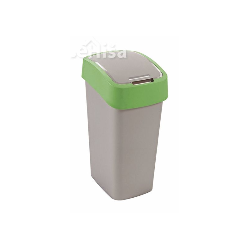 Koš za smeti FLIPBIN 50 L zeleno-srebrna CURVER 2172-P80
