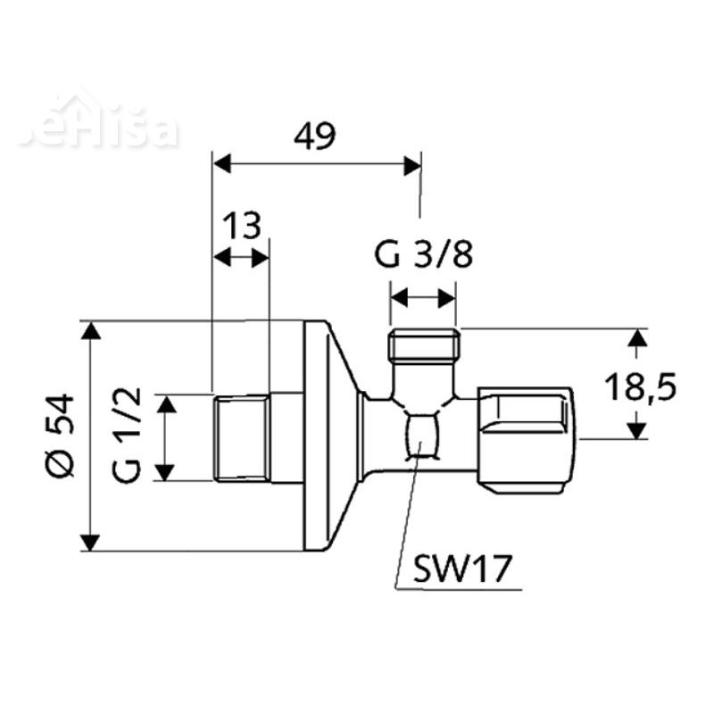 Kotni ventil SCHELL 052120699
