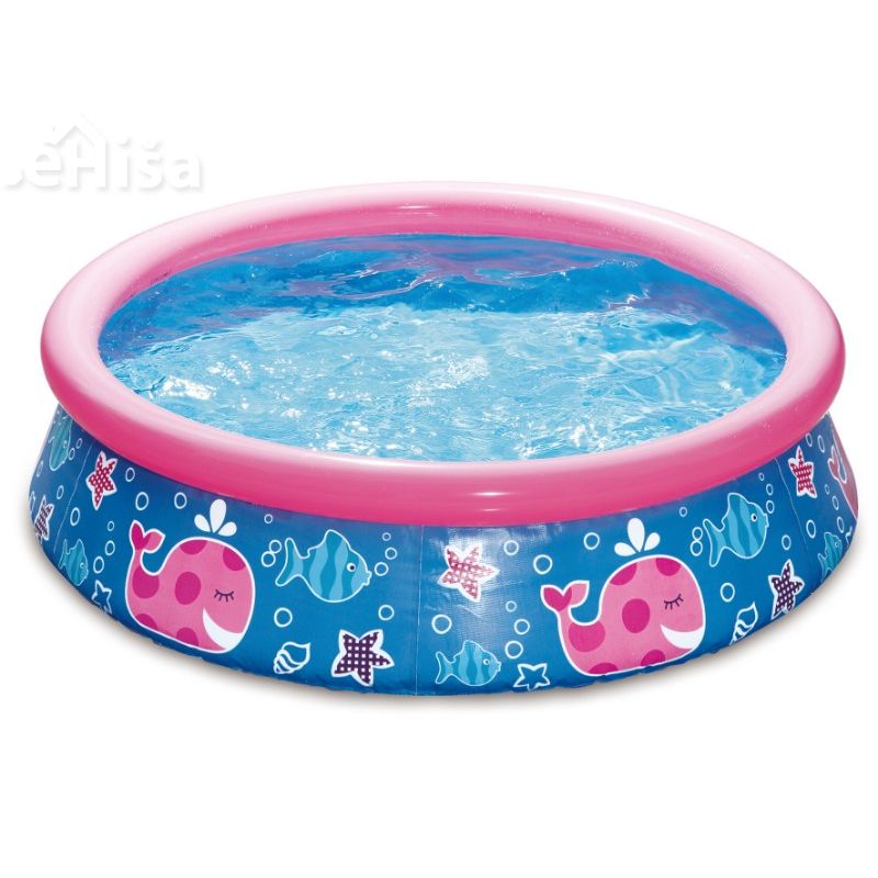 Mali otroški bazen z napihljivim robom roza 152 x 38 cm SWING 3EXB0162
