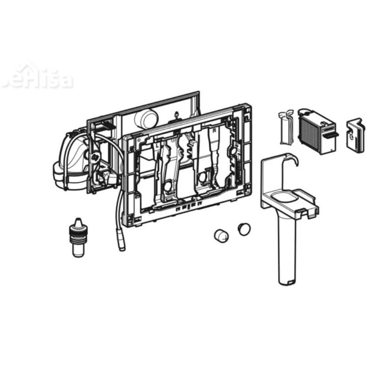Modul Duofresh s samodejnim aktiviranjem in okvirjem za vnos čistilne tablete GEBERIT 115.050.21.2
