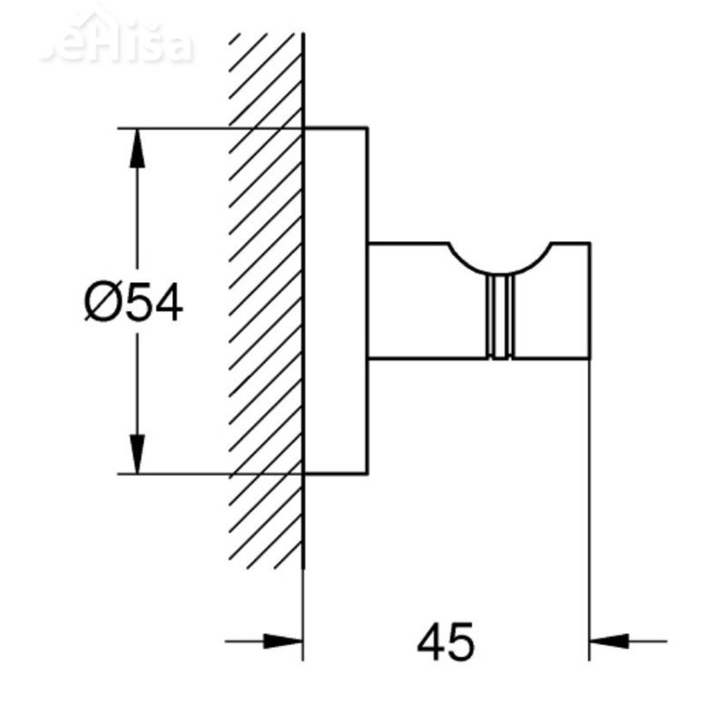 Obešalna kljuka za oblačila Essentials GROHE 40364001
