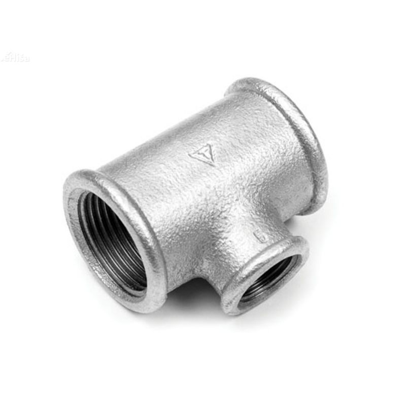 Pocinkan reducirni T-kos 130 25-15-25 mm (1”-1/2”-1”) TITAN