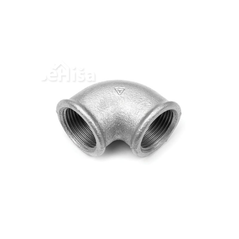 Pocinkano koleno 90 10 mm (3/8”) TITAN
