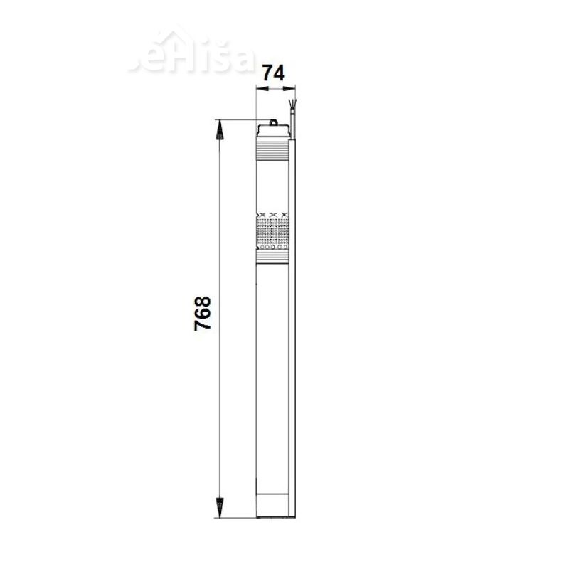 Potopna črpalka za vodo SQ 3-55 GRUNDFOS 96510206
