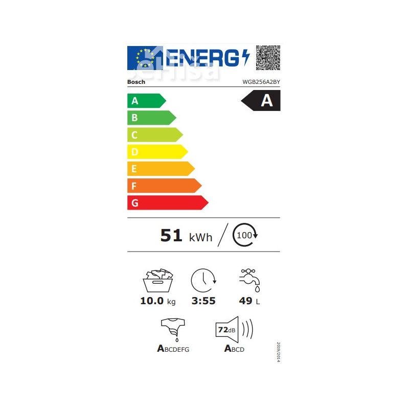 Pralni stroj 10 kg BOSCH WGB256A2BY
