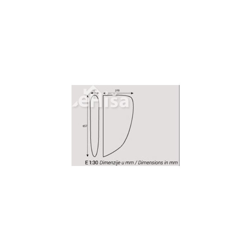 Pregrada za pisoar INKER WM841001Z0000F1
