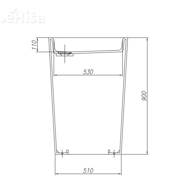 Samostoječi umivalnik basin 61x38x90 Ramona bela KOLPA-SAN 922610
